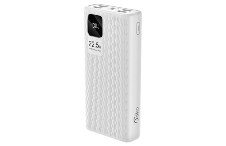 Joko A29Q 1 Adet 22.5W Usb / 3 Adet 15W Usb ve 1 Adet 20W Type-C Çıkışlı 20.000 mAh PD Powerbank - Beyaz