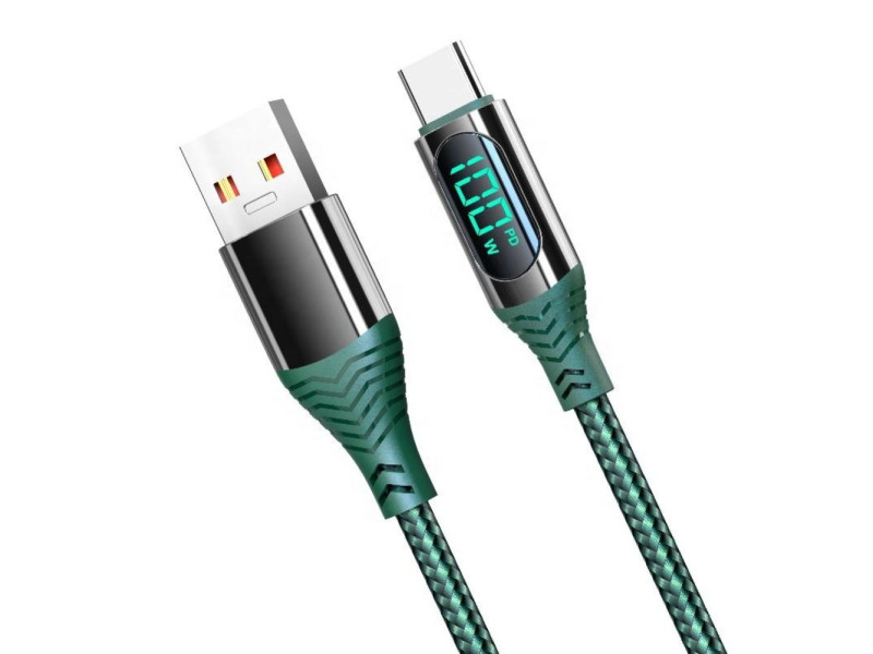 Konfulon DC45 100W 5A Type-C Kablo - Yeşil