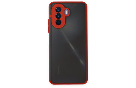 Newface Huawei Nova Y70 Kılıf Montreal Silikon Kapak - Kırmızı