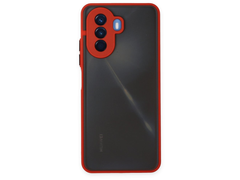 Newface Huawei Nova Y70 Kılıf Montreal Silikon Kapak - Kırmızı