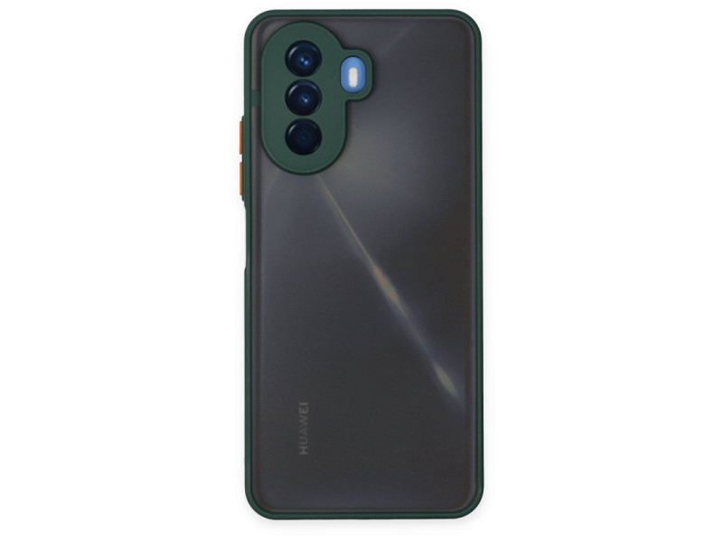 Newface Huawei Nova Y70 Kılıf Montreal Silikon Kapak - Yeşil
