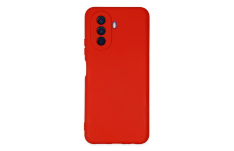 Newface Huawei Nova Y70 Kılıf Nano içi Kadife Silikon - Kırmızı
