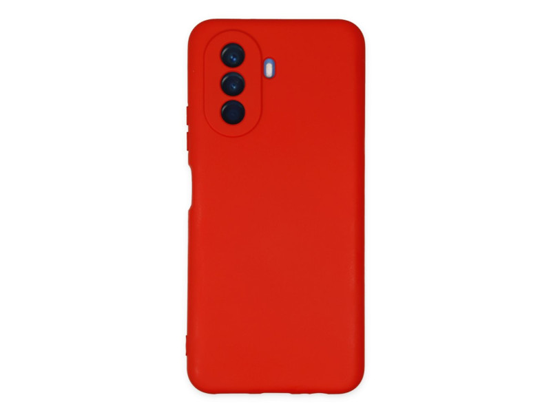 Newface Huawei Nova Y70 Kılıf Nano içi Kadife Silikon - Kırmızı