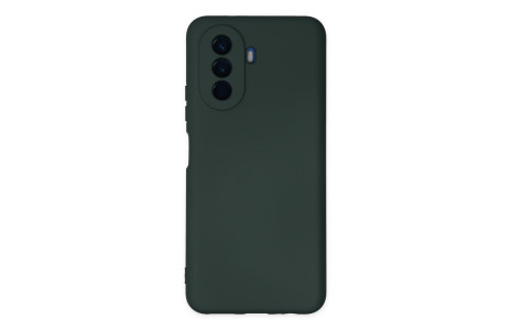 Newface Huawei Nova Y70 Kılıf Nano içi Kadife Silikon - Koyu Yeşil
