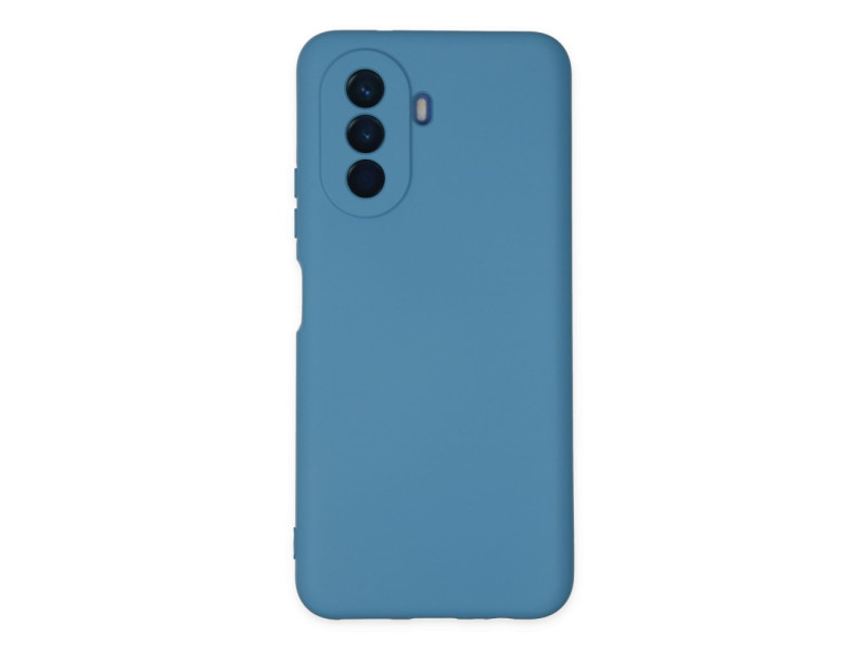 Newface Huawei Nova Y70 Kılıf Nano içi Kadife Silikon - Mavi