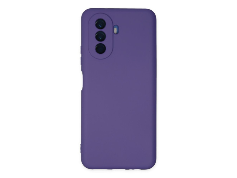 Newface Huawei Nova Y70 Kılıf Nano içi Kadife Silikon - Mor