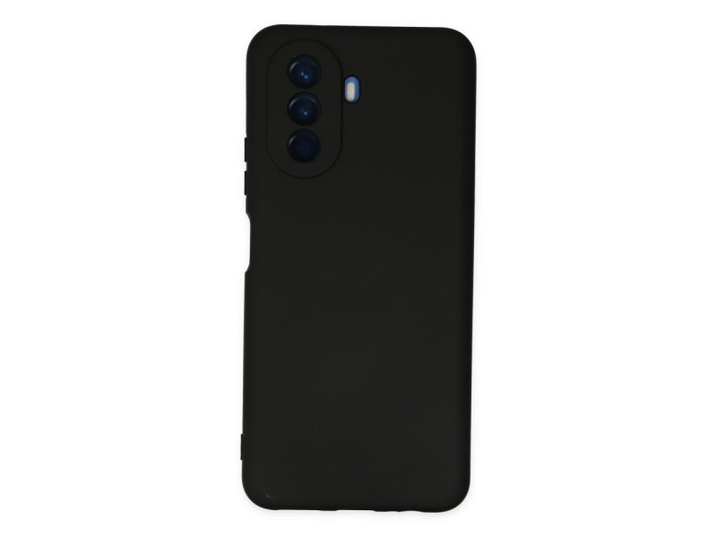 Newface Huawei Nova Y70 Kılıf Nano içi Kadife Silikon - Siyah