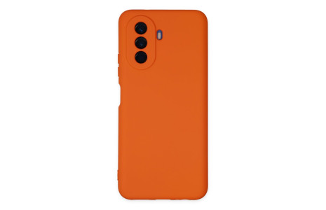 Newface Huawei Nova Y70 Kılıf Nano içi Kadife Silikon - Turuncu