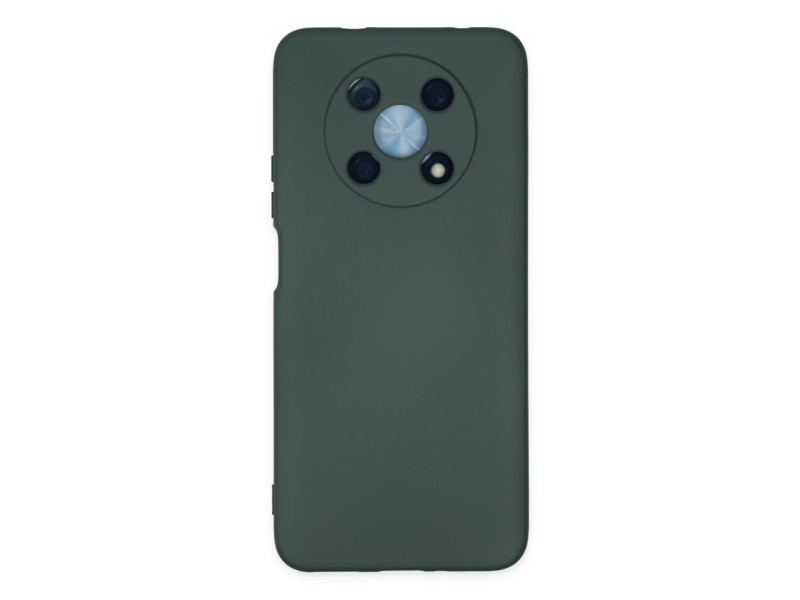Newface Huawei Nova Y90 Kılıf Nano içi Kadife Silikon - Koyu Yeşil