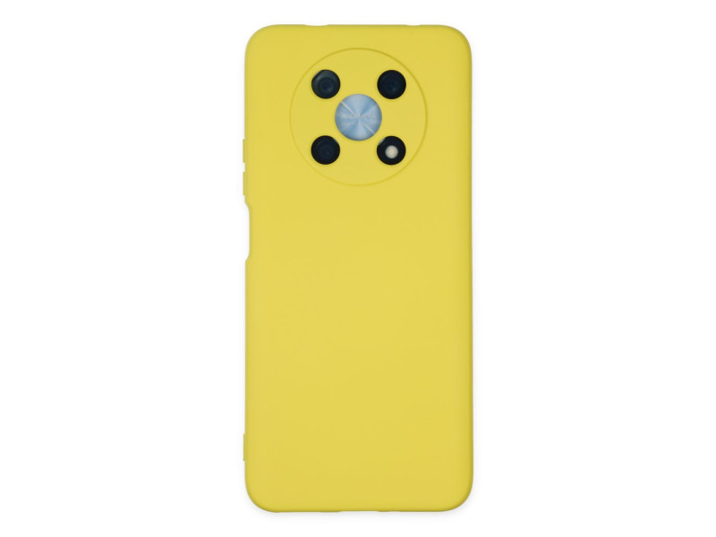 Newface Huawei Nova Y90 Kılıf Nano içi Kadife Silikon - Sarı