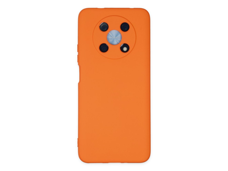 Newface Huawei Nova Y90 Kılıf Nano içi Kadife Silikon - Turuncu
