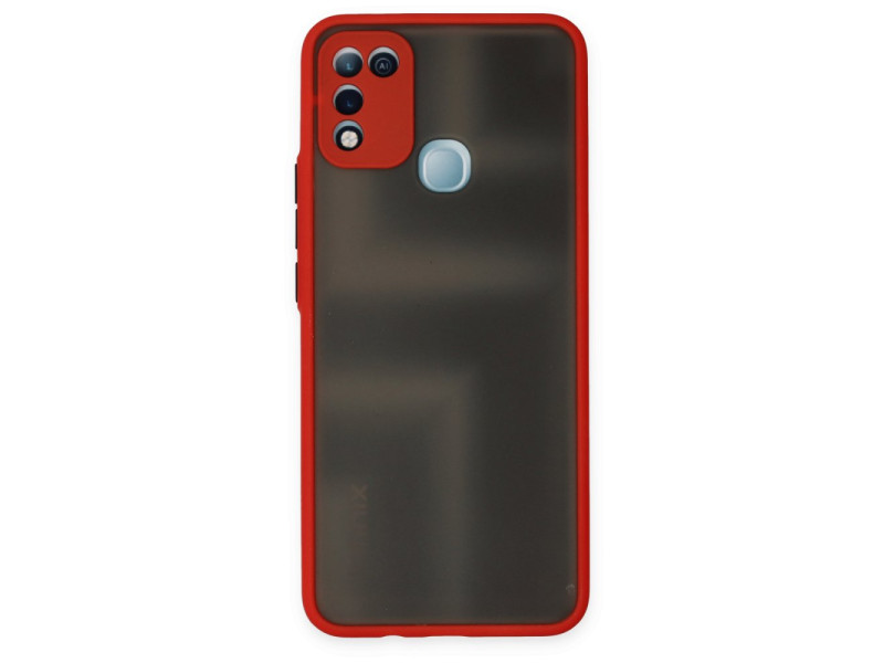 Newface İnfinix Hot 10 Play Kılıf Montreal Silikon Kapak - Kırmızı