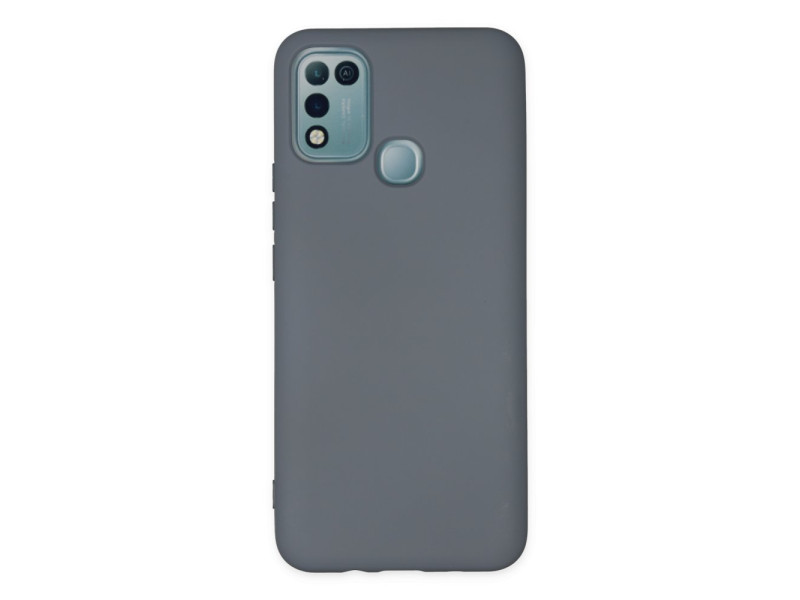 Newface İnfinix Hot 10 Play Kılıf Nano içi Kadife Silikon - Gri