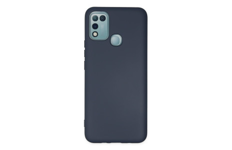 Newface İnfinix Hot 10 Play Kılıf Nano içi Kadife Silikon - Lacivert