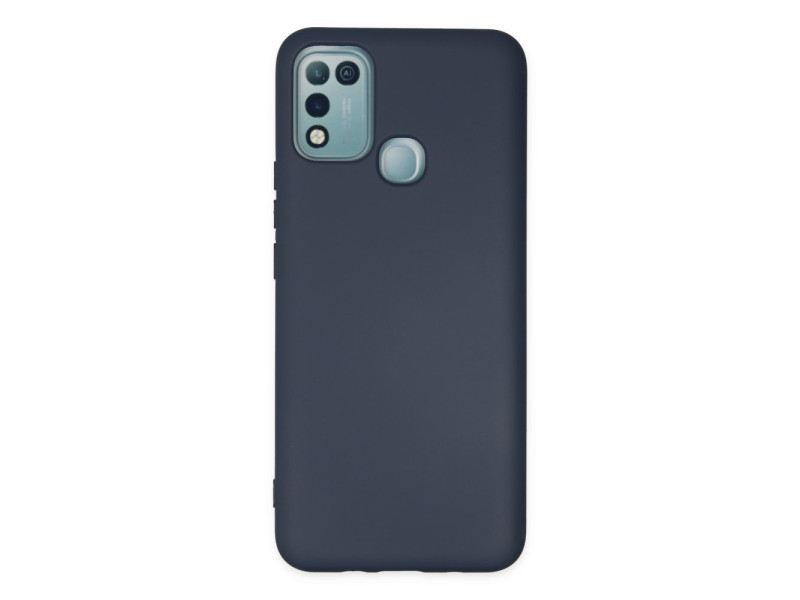 Newface İnfinix Hot 10 Play Kılıf Nano içi Kadife Silikon - Lacivert