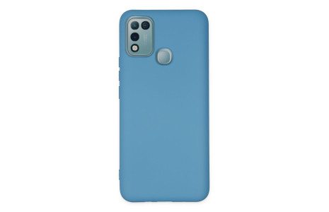 Newface İnfinix Hot 10 Play Kılıf Nano içi Kadife Silikon - Mavi