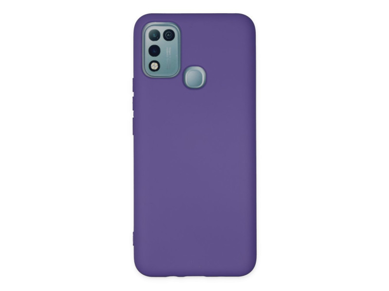 Newface İnfinix Hot 10 Play Kılıf Nano içi Kadife Silikon - Mor