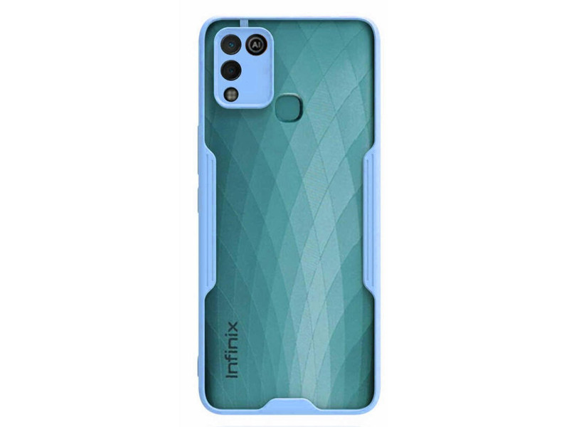 Newface İnfinix Hot 10 Play Kılıf Platin Silikon - Mavi