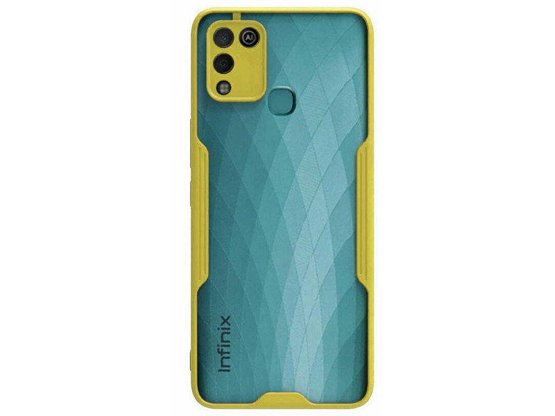 Newface İnfinix Hot 10 Play Kılıf Platin Silikon - Sarı