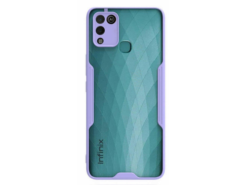Newface İnfinix Hot 11 Play Kılıf Platin Silikon - Lila