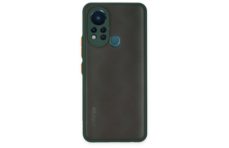 Newface İnfinix Hot 11s Kılıf Montreal Silikon Kapak - Yeşil