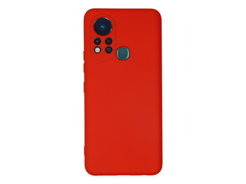 Newface İnfinix Hot 11s Kılıf Nano içi Kadife Silikon - Kırmızı