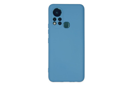 Newface İnfinix Hot 11s Kılıf Nano içi Kadife Silikon - Mavi