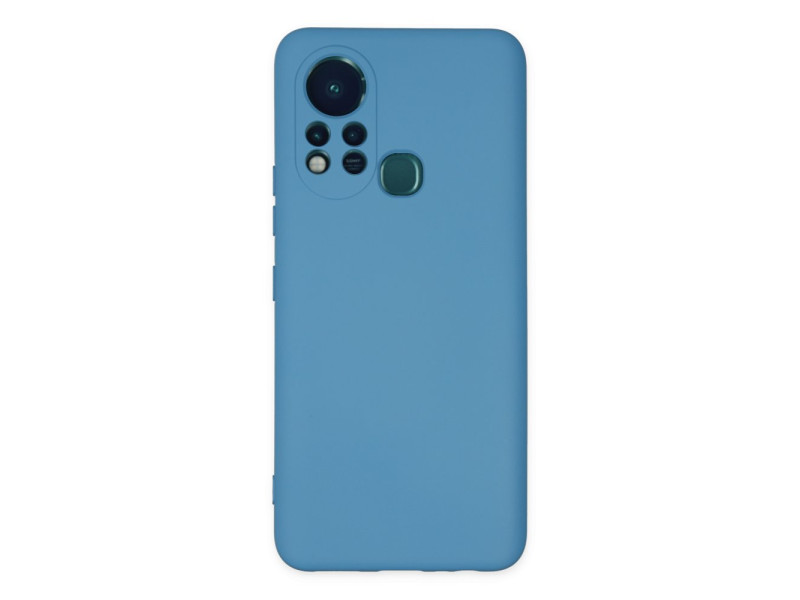 Newface İnfinix Hot 11s Kılıf Nano içi Kadife Silikon - Mavi