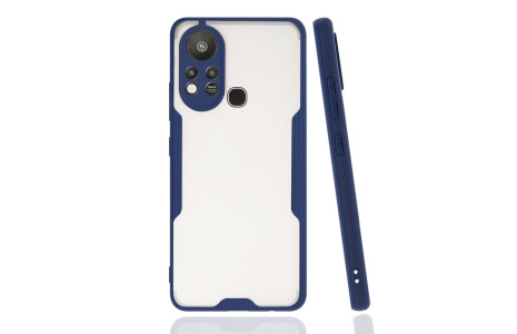 Newface İnfinix Hot 11s Kılıf Platin Silikon - Lacivert