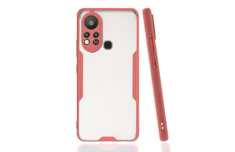 Newface İnfinix Hot 11s Kılıf Platin Silikon - Pembe