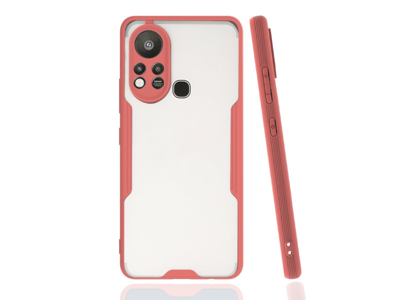 Newface İnfinix Hot 11s Kılıf Platin Silikon - Pembe