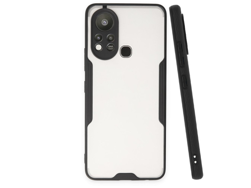 Newface İnfinix Hot 11s Kılıf Platin Silikon - Siyah