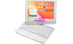 Newface iPad 10.2 (8.nesil) Kılıf Magic Dönen Klavyeli Tablet Kılıf - Gümüş