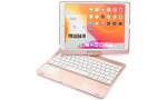 Newface iPad 10.2 (8.nesil) Kılıf Magic Dönen Klavyeli Tablet Kılıf - Pembe