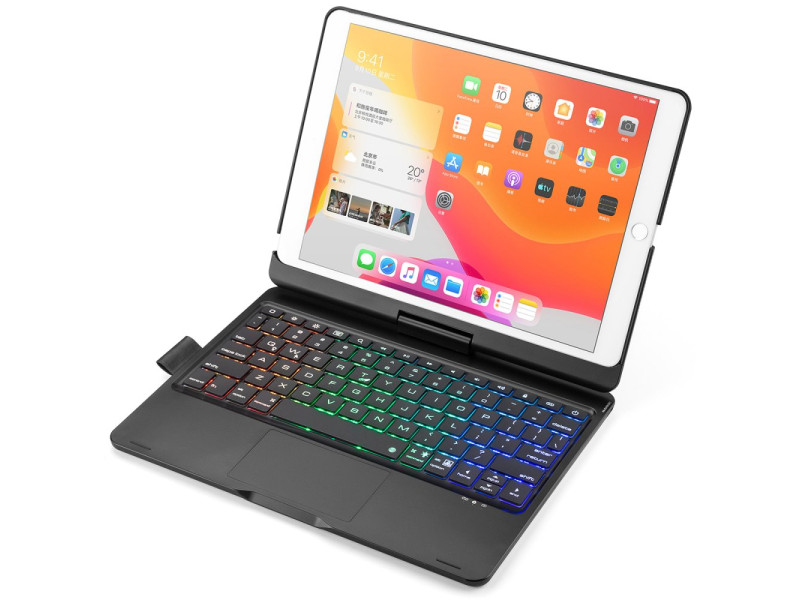 Newface iPad Pro 10.5 Kılıf Magic Dönen Klavyeli Tablet Kılıf - Siyah