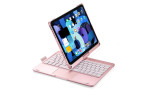 Newface iPad Pro 11 (2018) Kılıf Magic Dönen Klavyeli Tablet Kılıf - Pembe