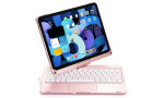 Newface iPad Pro 11 (2018) Kılıf Magic Dönen Klavyeli Tablet Kılıf - Pembe
