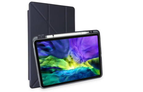 Newface iPad Pro 11 (2020) Kılıf Kalemlikli Mars Tablet Kılıfı - Lacivert