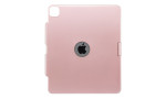 Newface iPad Pro 12.9 (2020) Kılıf Magic Dönen Klavyeli Tablet Kılıf - Pembe