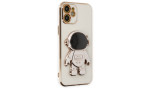 Newface iPhone 11 Kılıf Aston Stand Silikon - Beyaz