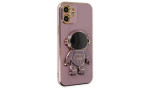 Newface iPhone 11 Kılıf Aston Stand Silikon - Mor