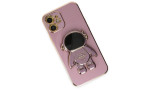 Newface iPhone 11 Kılıf Aston Stand Silikon - Mor