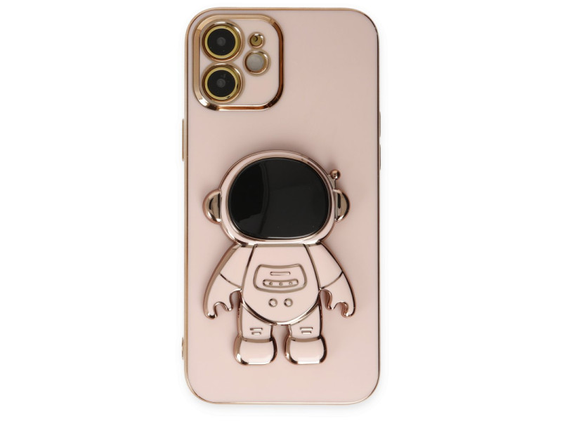 Newface iPhone 11 Kılıf Aston Stand Silikon - Pembe