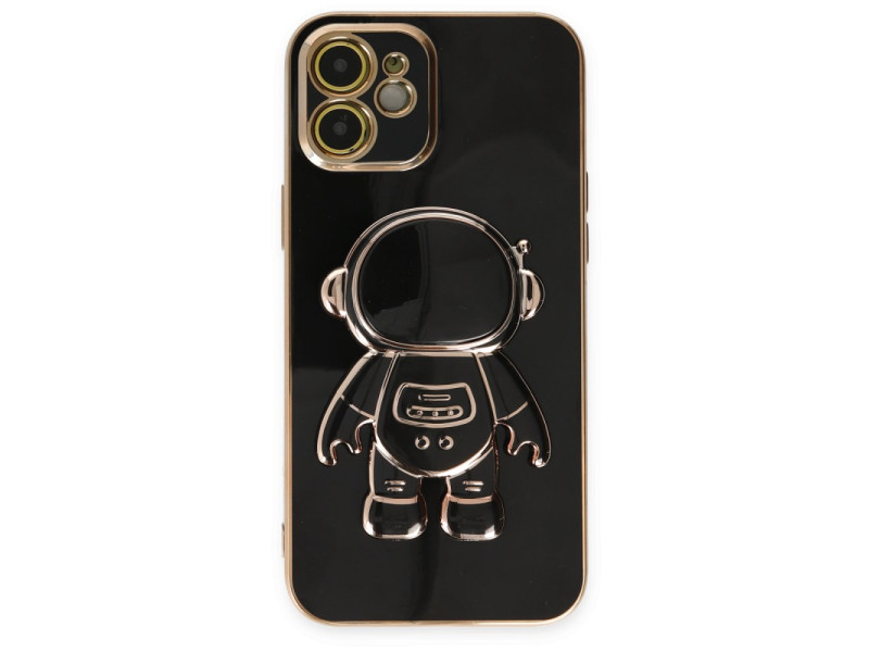 Newface iPhone 11 Kılıf Aston Stand Silikon - Siyah
