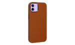 Newface iPhone 11 Kılıf Asya Deri Silikon - Kahverengi