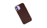 Newface iPhone 11 Kılıf Asya Deri Silikon - Mürdüm