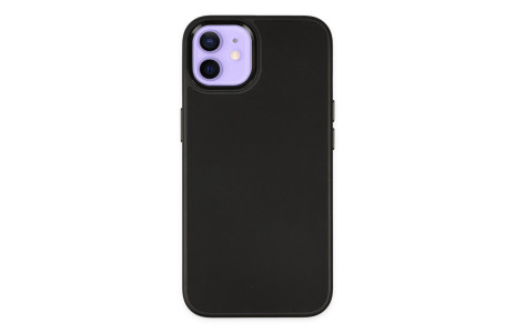 Newface iPhone 11 Kılıf Asya Deri Silikon - Siyah
