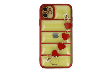 Newface iPhone 11 Kılıf Berlin Elcekli Silikon - Kırmızı