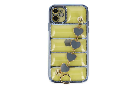 Newface iPhone 11 Kılıf Berlin Elcekli Silikon - Mavi
