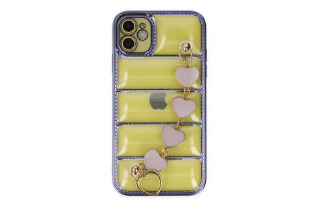 Newface iPhone 11 Kılıf Berlin Elcekli Silikon - Mor